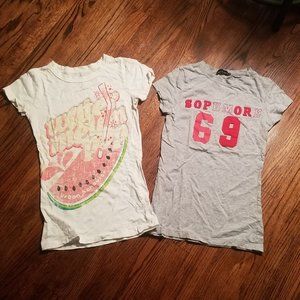 Lot 2 Urban Behavior Womens T-shirt Size S Vintage